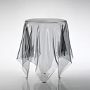 テーブルクロスだけでできたサイドテーブル essey illusion