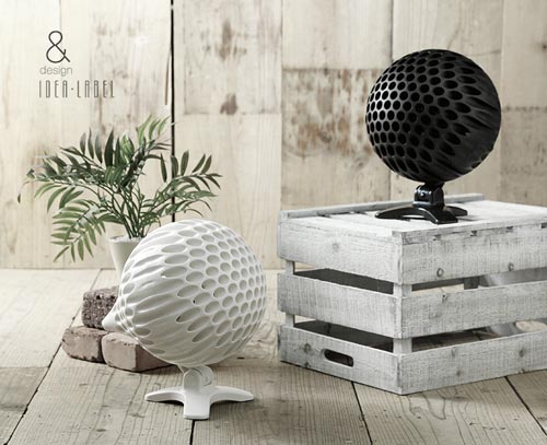 ボール型の美しいサーキュレーター IDEA LABEL aero sphere fan