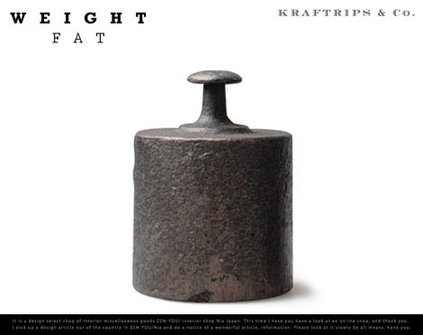まさに鉄の塊 アイアン製のペーパーウエイト Kraftrips＆Co WEIGHT