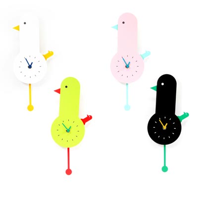 IDEA「Swing Bird Clock（スウィングバードクロック）」
