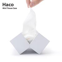 ポケットティッシュをスマートに収納できるミニティッシュケース hconcept Haco