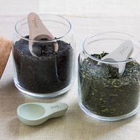 一つで二役な珪藻土を使った茶さじ soilシリーズ cha-saji