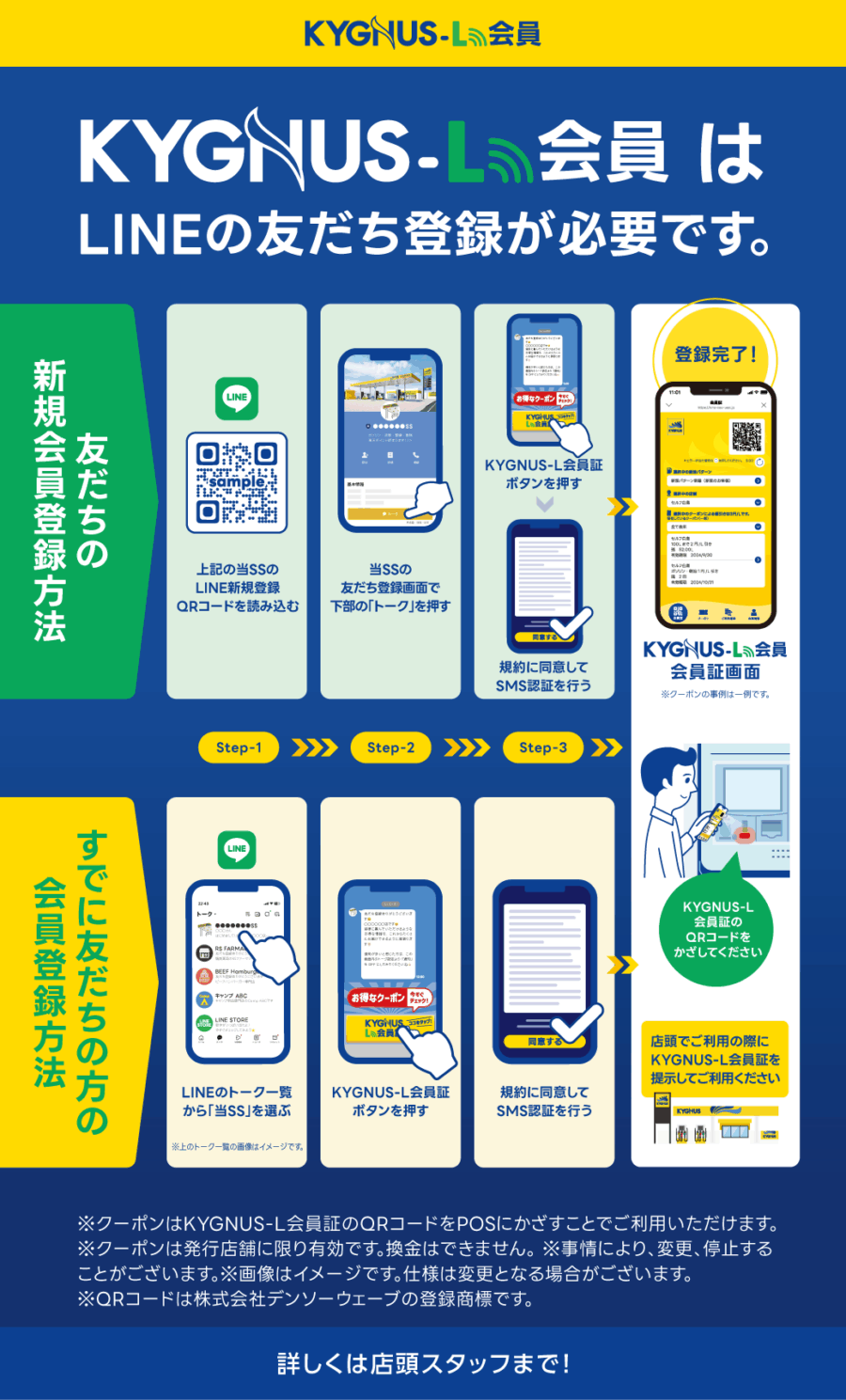 Kygnus-L会員 登録方法